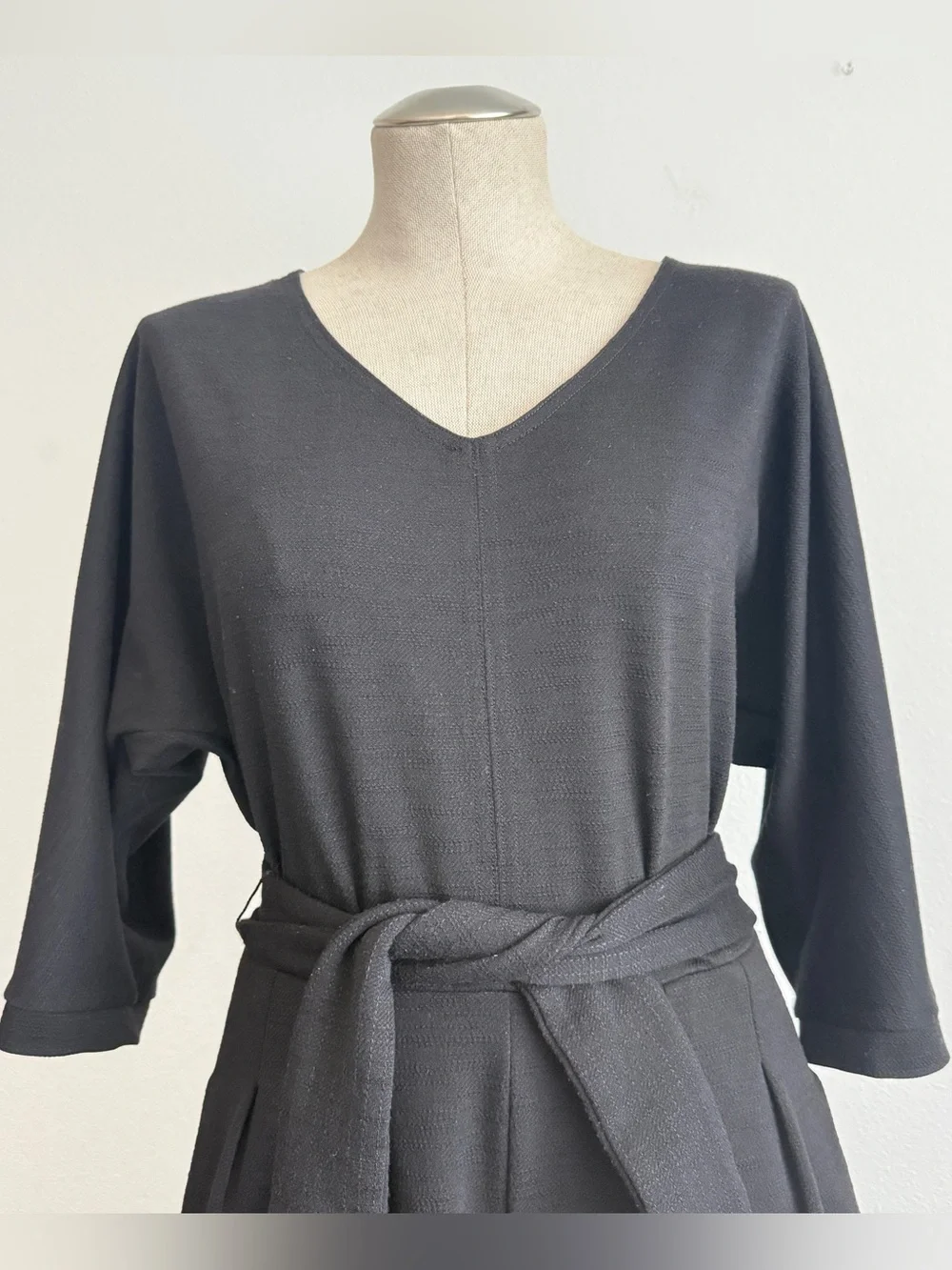 Anthropologie Black Belted Jumpsuit – Size M